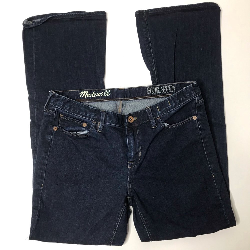 Madewell bootlegger dark wash jeans 29x30 short